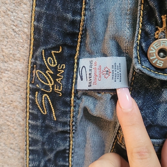 BUNDLE low rise Silver flared jeans - Picture 4 of 5